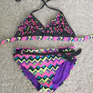 Neon Patterned Bikini